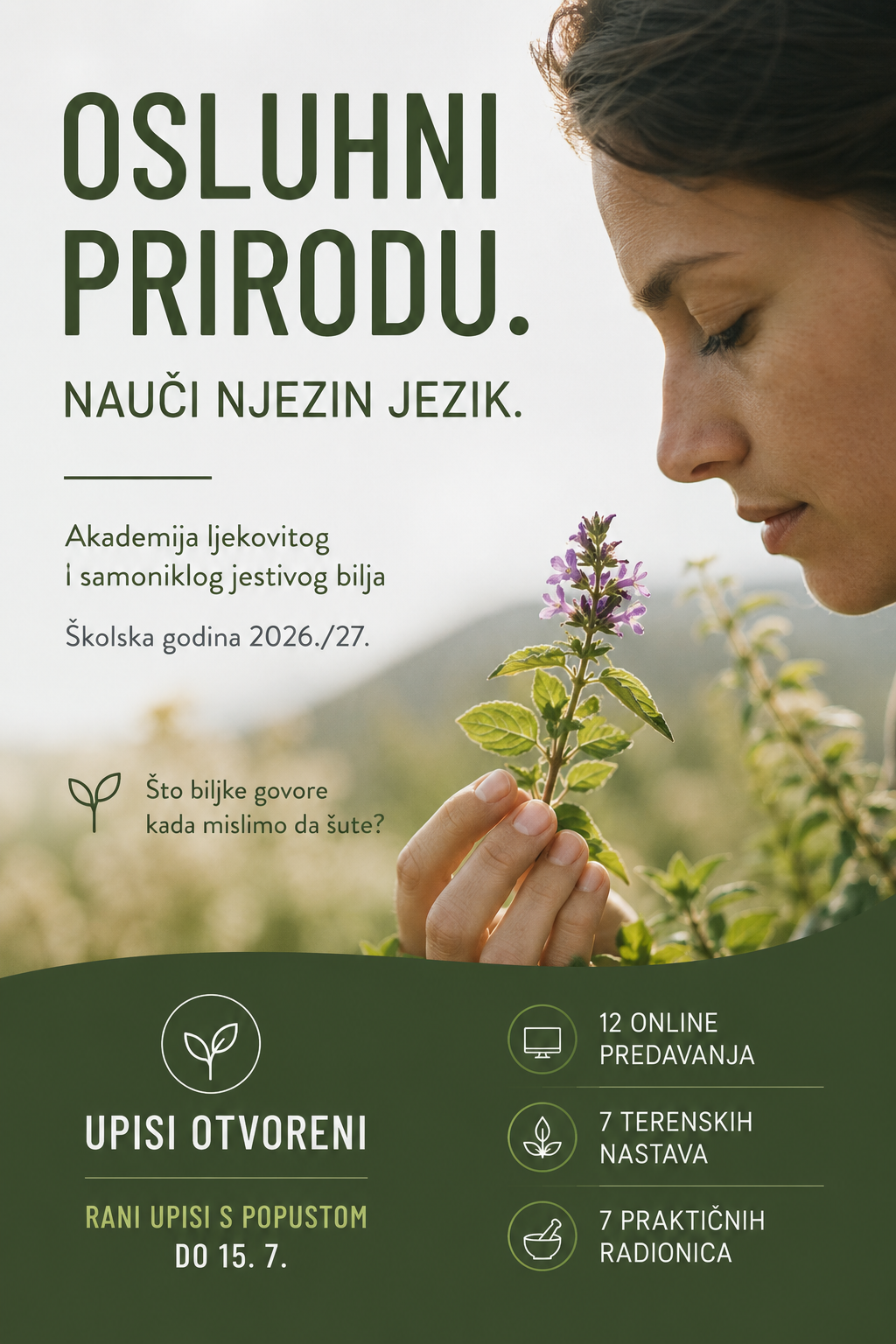 AKADEMIJA LJEKOVITOG I SAMONIKLOG JESTIVOG BILJA (šk.g.2026/27.)